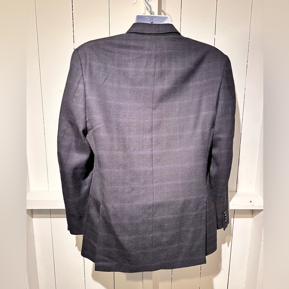 Michael Kors Wool Sports Coat Jacket Men’s Size 38R Navy Blue Striped Separate - Picture 4 of 12